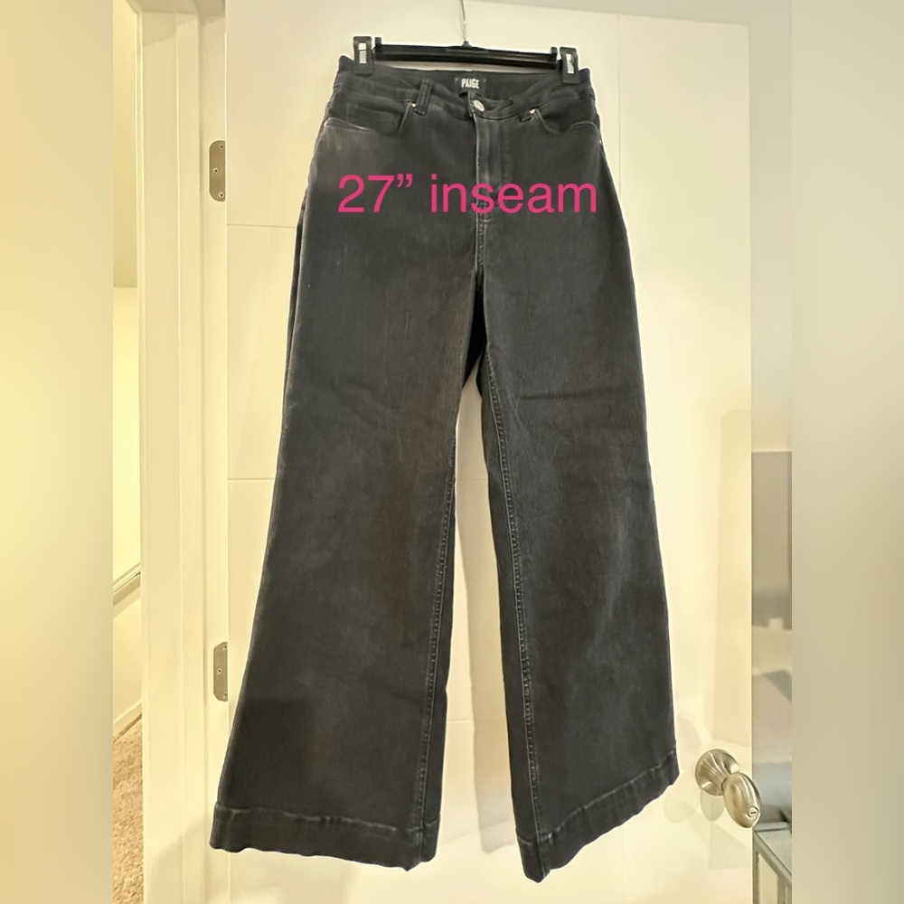 Paige Spotlight wide leg ankle jeans
